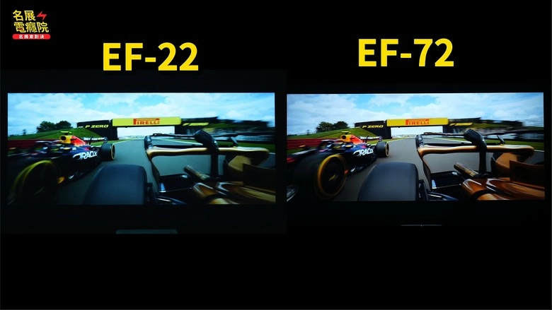 Epson 2026 絢彩燈光兼唱歌 微型投影機 愛普生EF-72 EF72 3LED 開箱 評測 介紹 與舊世代EF22 雷射投影儀差異比較