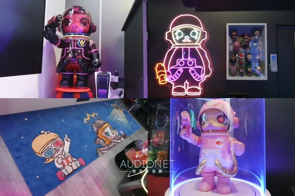 名展音響打造TDG喇叭結合泡泡瑪特風的「響唱玩聚屋」