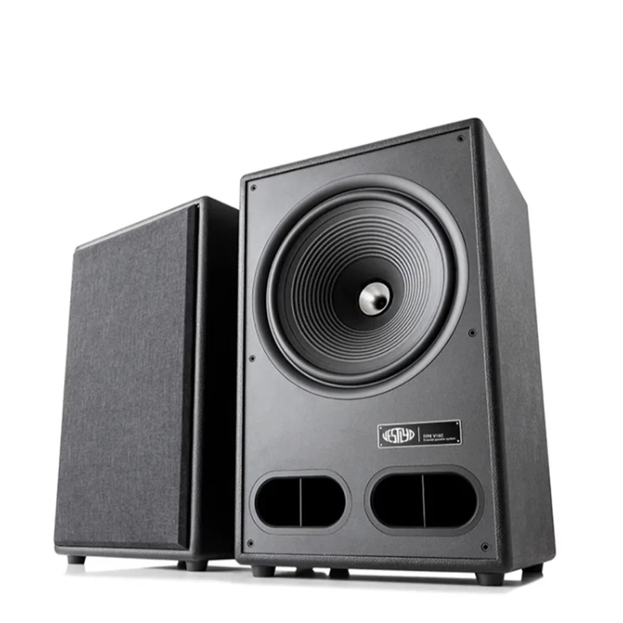 丹麥 Vestlyd 【贈腳架】V15C 15吋 復古書架揚聲器 黑色/橡木色