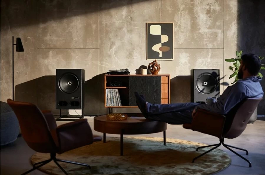 丹麥 Vestlyd 【贈腳架】V15C 15吋 復古書架揚聲器 黑色/橡木色