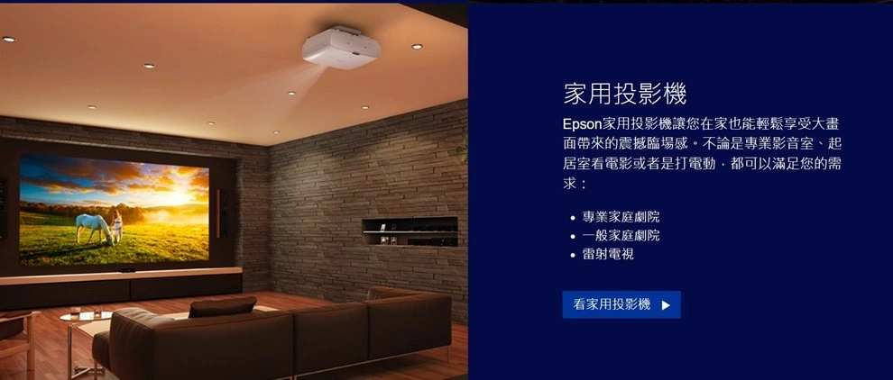 Epson投影機+布幕組合