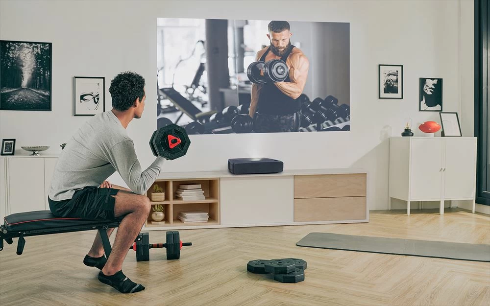 「贈SHARP空氣清淨機」OPTOMA 奧圖碼 L1+ 4K LED超短焦家庭劇院投影機