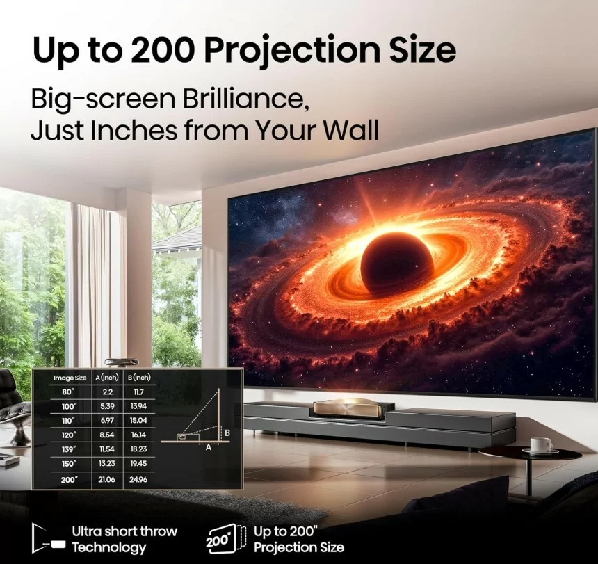 【Hisense】海信 L9Q 旗艦款超短焦三原色雷射4K UHD投影機 5000流明