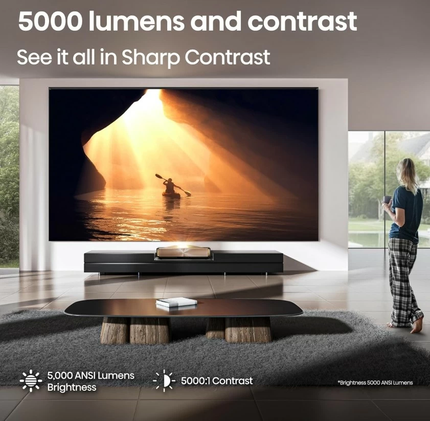 【Hisense】海信 L9Q 旗艦款超短焦三原色雷射4K UHD投影機 5000流明