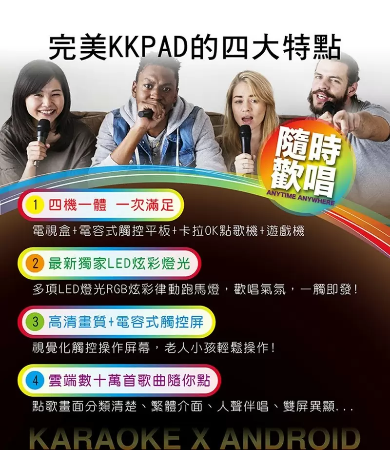 G&M 金將科技 KKPAD 21.5吋RGB安卓觸控屏 （點歌機 / 伴唱機）