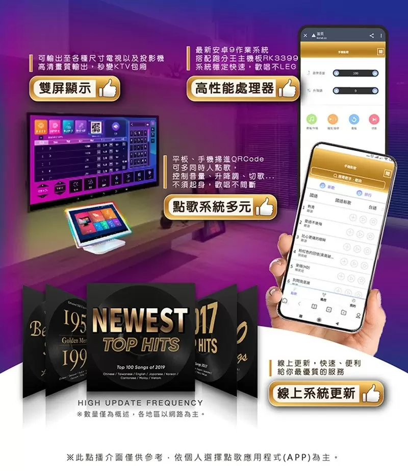 G&M 金將科技 KKPAD 21.5吋RGB安卓觸控屏 （點歌機 / 伴唱機）