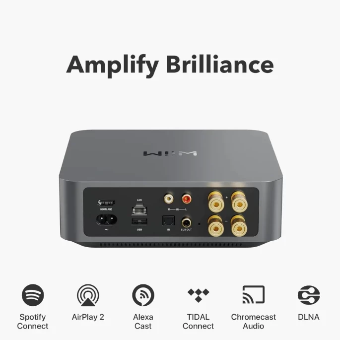 【Wiim】Amp 智能串流擴大機 可搭配 pro plus 無線串流播放機組合