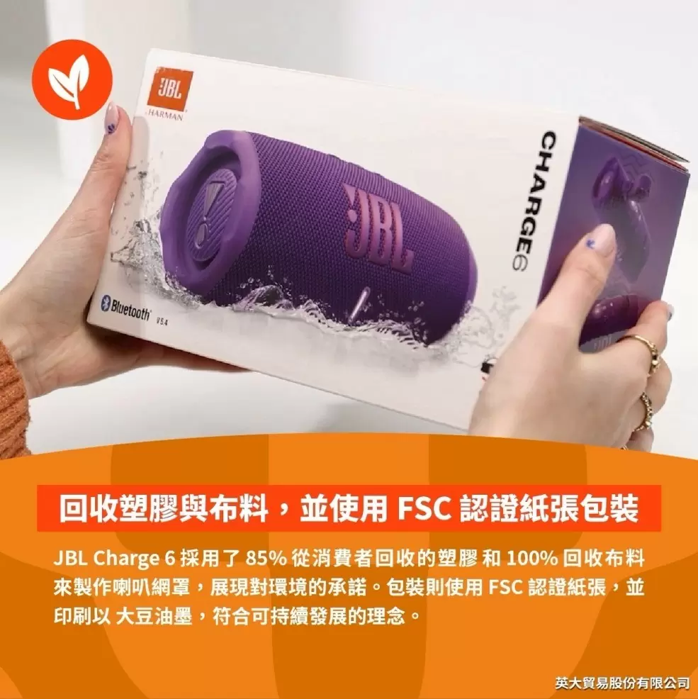 JBL Charge 6 防水攜帶式藍芽喇叭 公司貨享保固