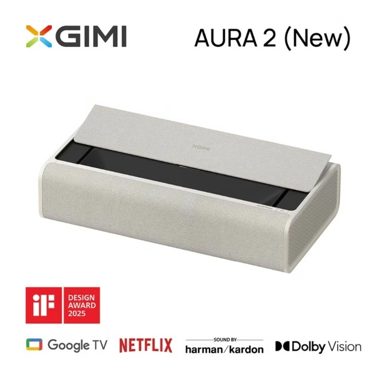 贈輕巧型聲霸和重低音】XGIMI AURA 2 超短焦雷射大電視 內建Google TV