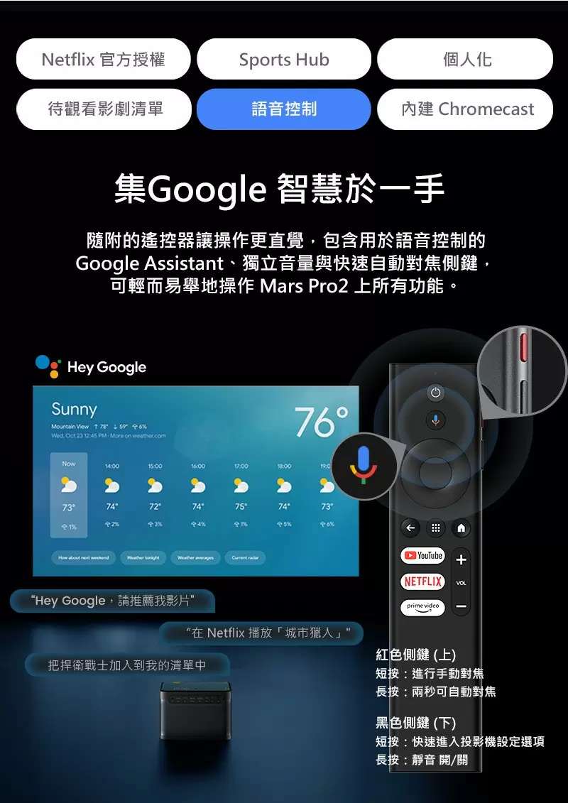 【贈原廠桌面支架】Dangbei 當貝 MarsPro2 (DBOX02) 雷射投影機 Netflix官方授權
