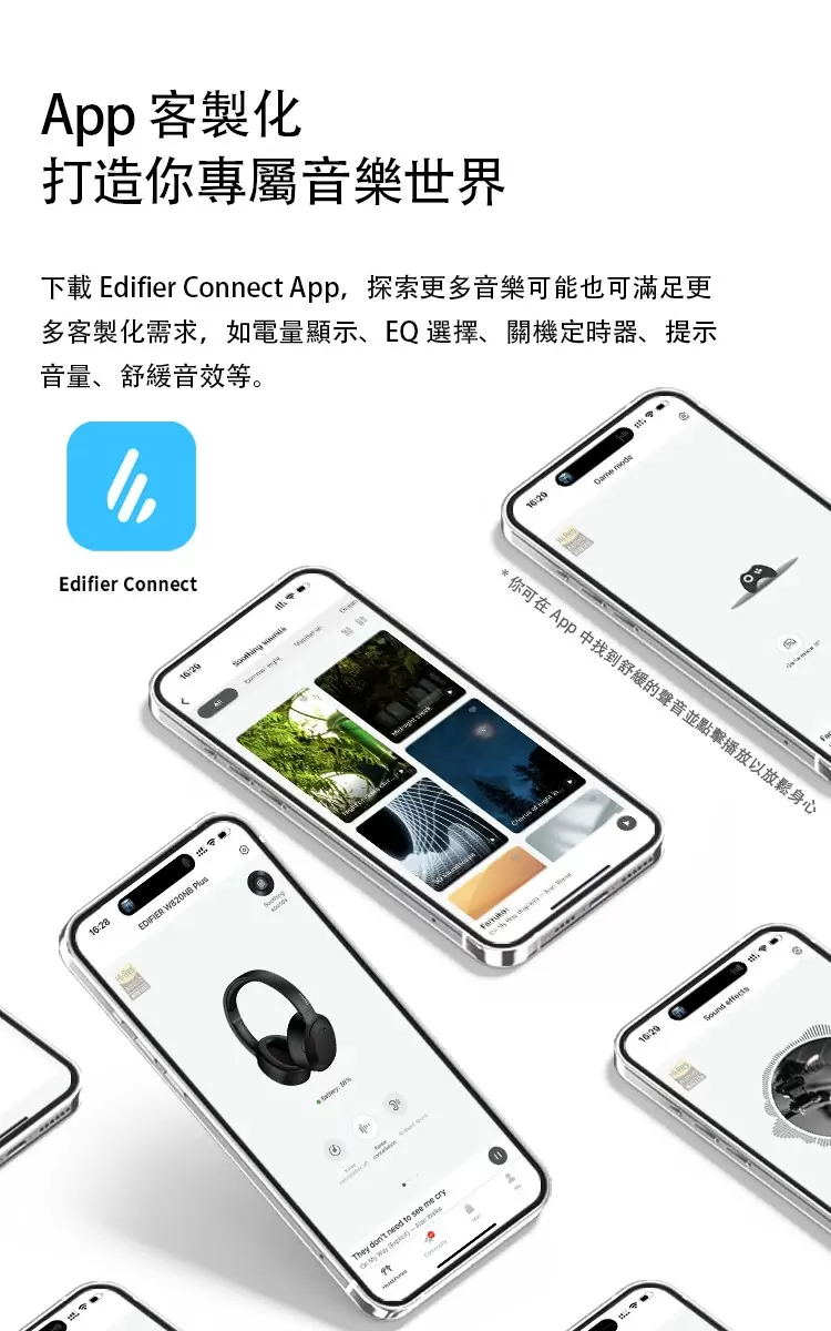 【EDIFIER】 W820NB PLUS 無線抗噪雙金標音質藍芽耳罩耳機