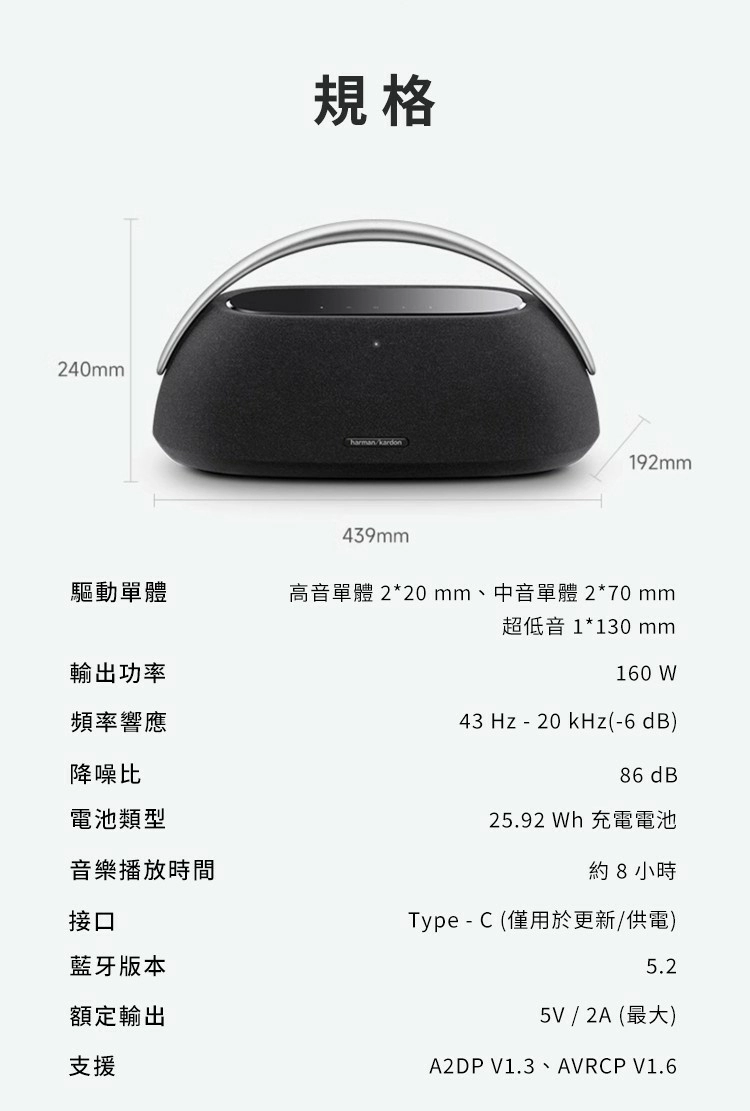 Harman kardon 哈曼卡頓 – GO+PLAY 3 便攜式藍牙喇叭