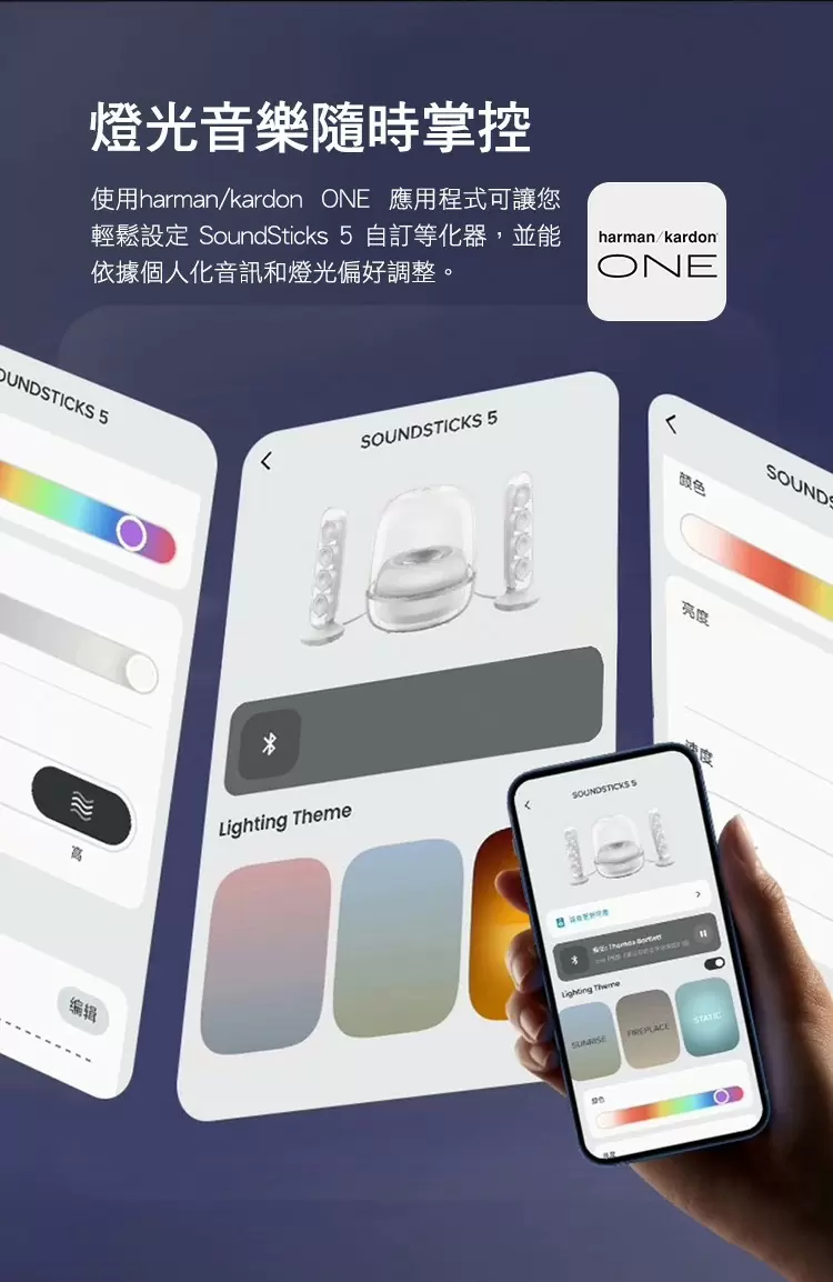 【Harman Kardon】哈曼卡頓 SOUNDSTICKS 5 2.1聲道多媒體水母喇叭(世貨公司貨)