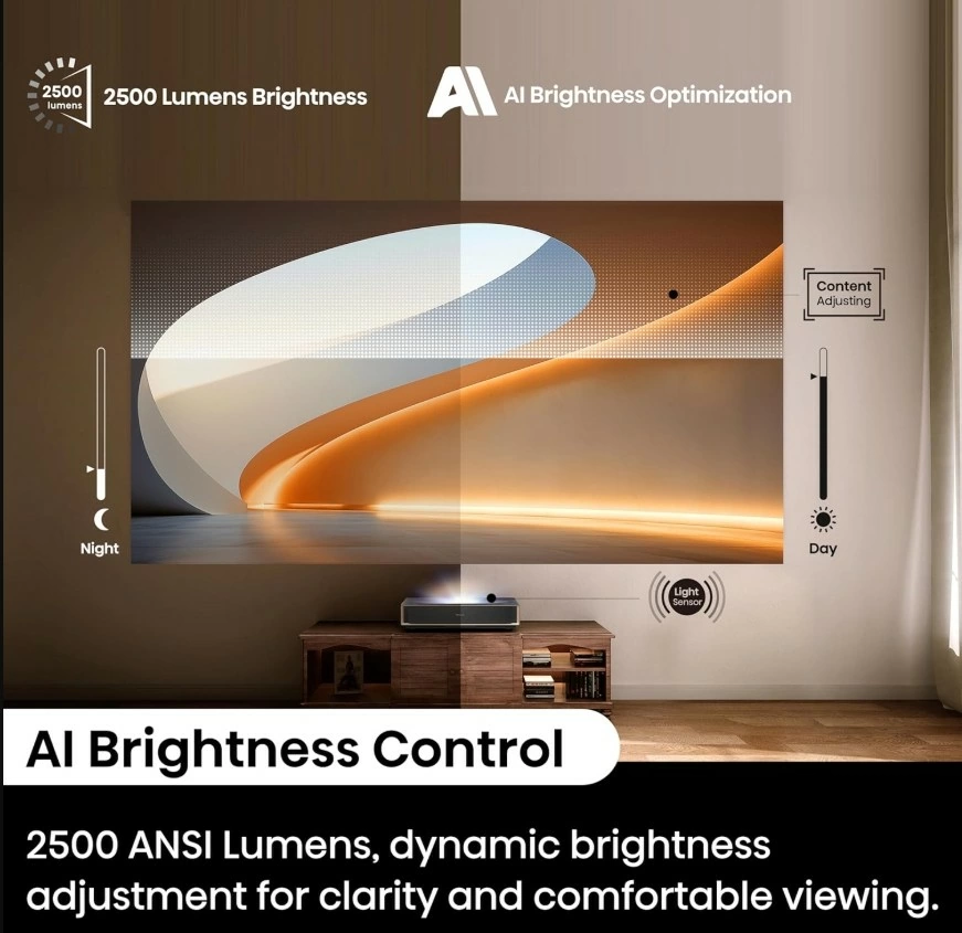 【Hisense】海信 PT1 入門款超短焦三原色雷射4K UHD投影機 2500流明