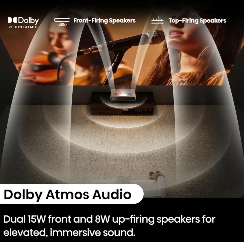 【Hisense】海信 PT1 入門款超短焦三原色雷射4K UHD投影機 2500流明