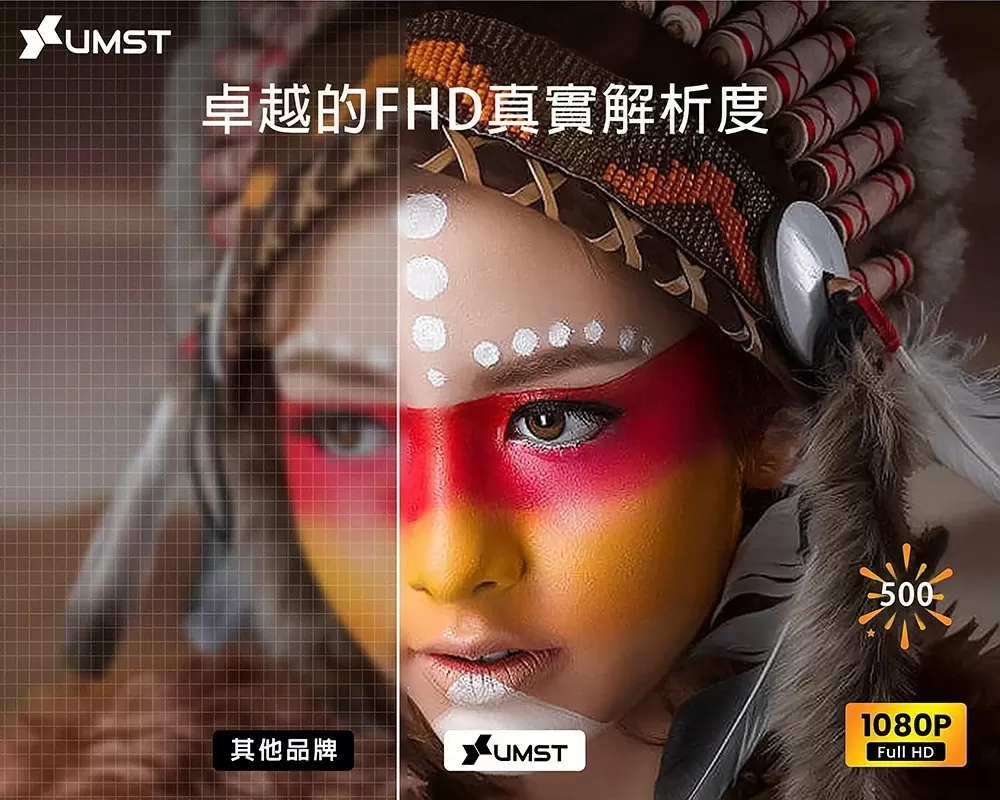 UMST 優美視4K Android TV 投影電視 UTV-1 贈攜帶包+腳架